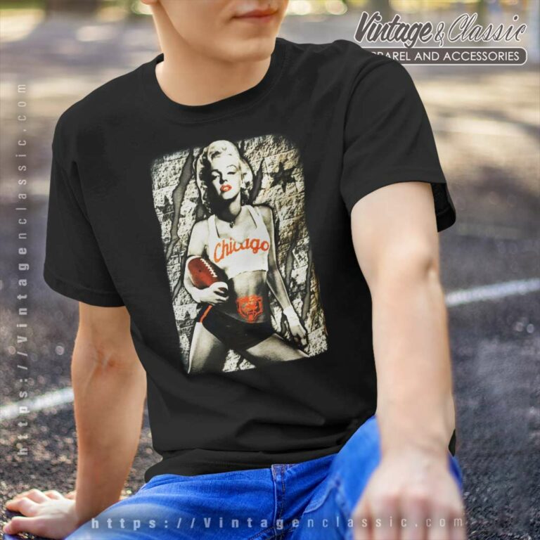 Marilyn Monroe Chicago Bears T Shirt Marilyn Monroe Chicago Bears T Shirt