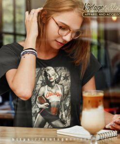 Marilyn Monroe Chicago Bears Women TShirt