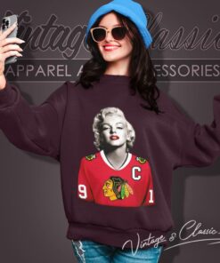 Marilyn Monroe Chicago Blackhawks Toews Sweatshirt