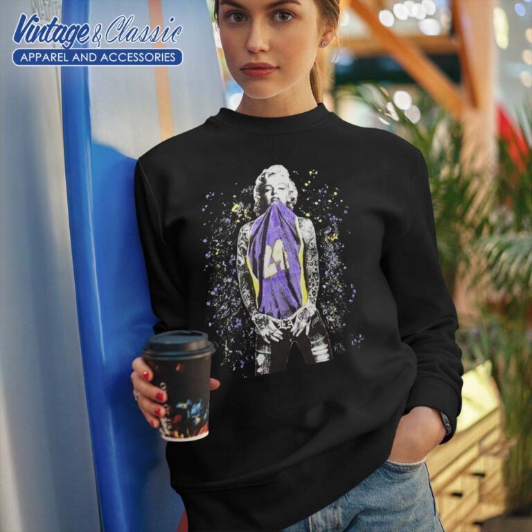 Marilyn Monroe Kobe Bryant LA Lakers Sweatshirt Marilyn Monroe Kobe Bryant LA Lakers Sweatshirt