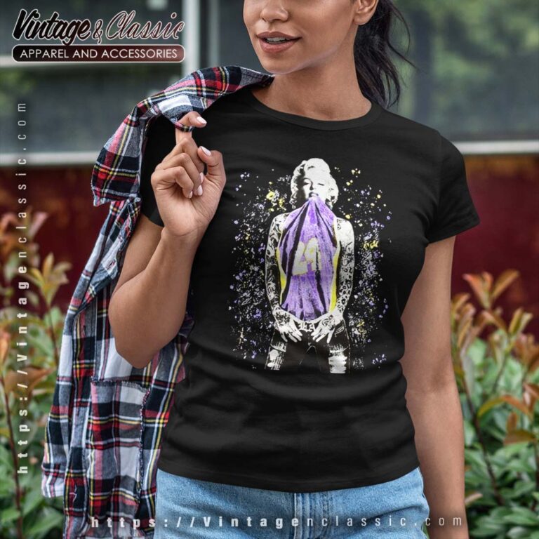 Marilyn Monroe Kobe Bryant LA Lakers T Shirt Marilyn Monroe Kobe Bryant LA Lakers T Shirt