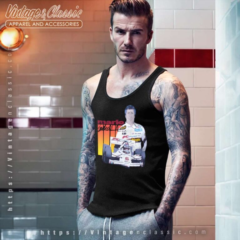 Mario Andretti Nascar Vintage Tank Top Racerback Mario Andretti Nascar Vintage Tank Top Racerback