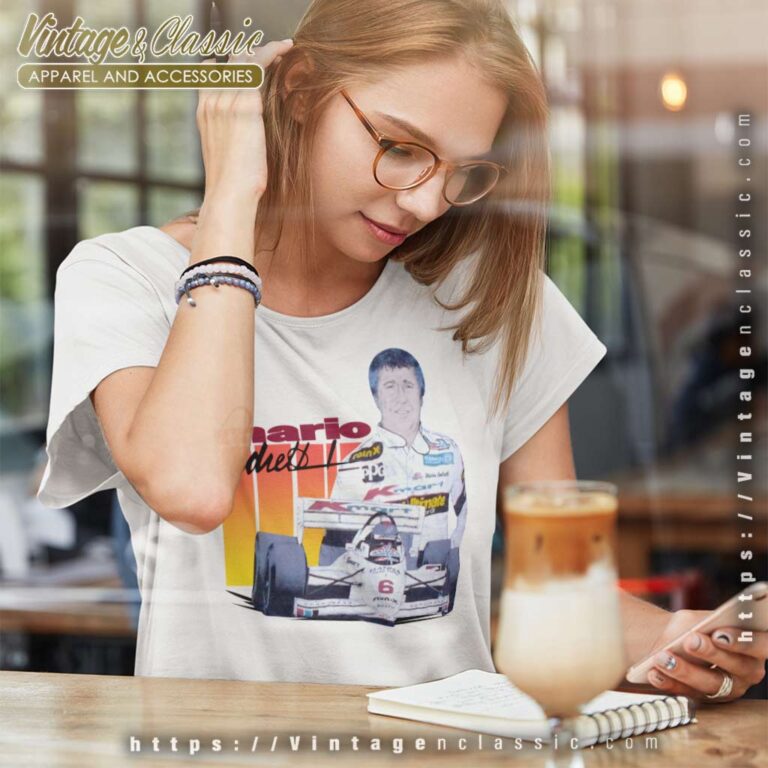 Mario Andretti Nascar Vintage Women TShirt Mario Andretti Nascar Vintage Women TShirt