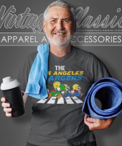 Mario Bros Abbey Road The Los Angeles Chargers V Neck TShirt
