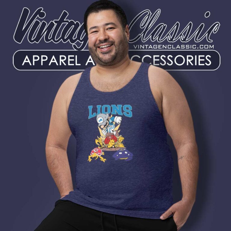 Mario Lions Stomps On 49ers Chiefs Ravens Tank Top Racerback Mario Lions Stomps On 49ers Chiefs Ravens Tank Top Racerback