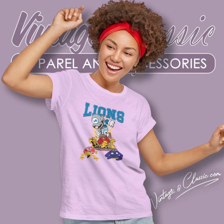 Mario Lions Stomps On 49ers Chiefs Ravens Women TShirt Mario Lions Stomps On 49ers Chiefs Ravens Women TShirt