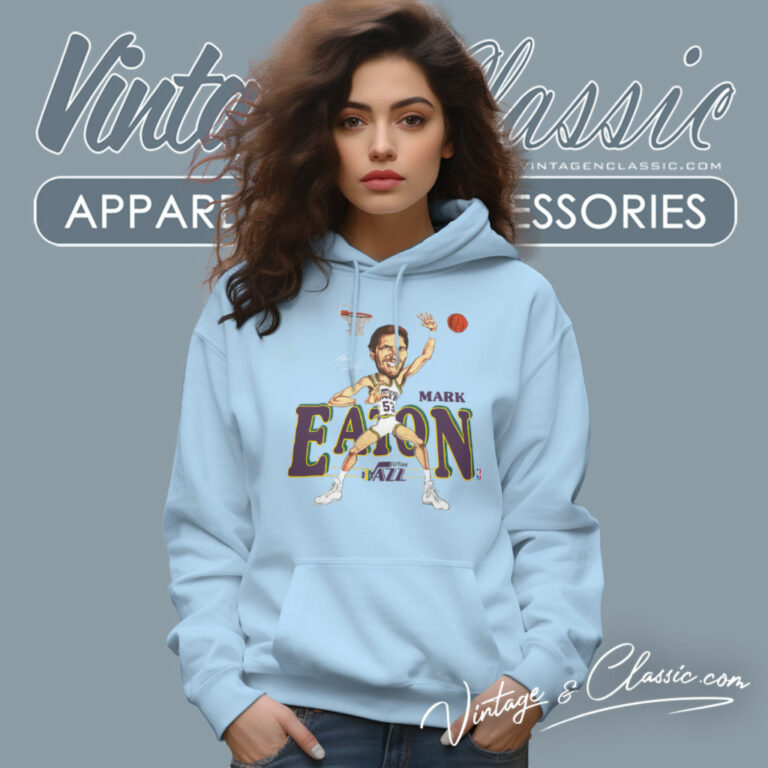 Mark Eaton Utah Jazz Caricature Hoodie Mark Eaton Utah Jazz Caricature Hoodie