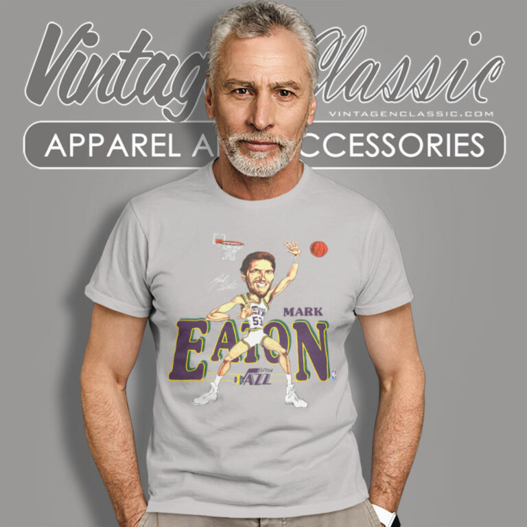 Mark Eaton Utah Jazz Caricature T Shirt Mark Eaton Utah Jazz Caricature T Shirt