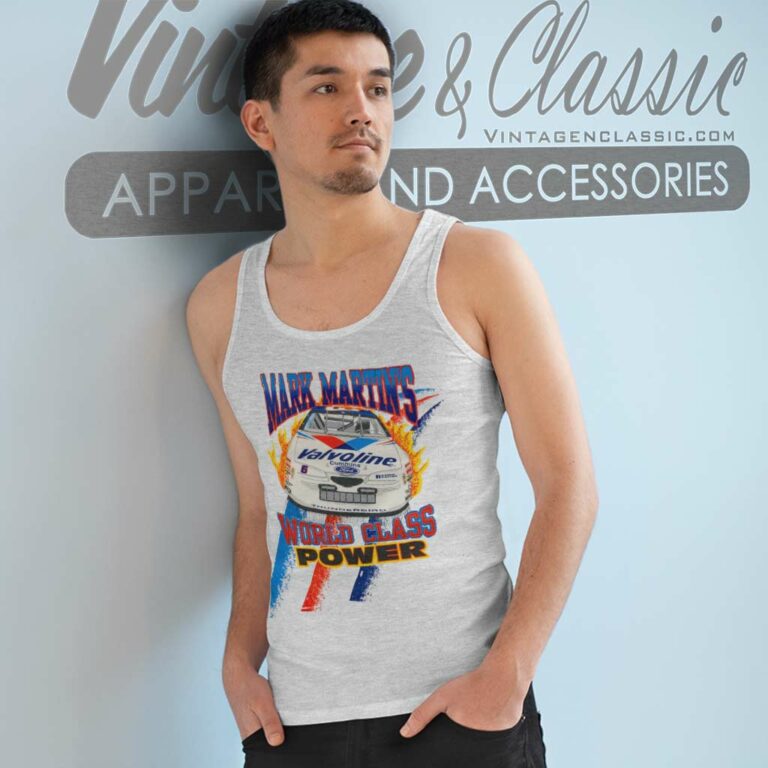 Mark Martins World Class Power Nascar Tank Top Racerback Mark Martins World Class Power Nascar Tank Top Racerback