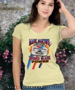 Mark Martins World Class Power Nascar V Neck TShirt