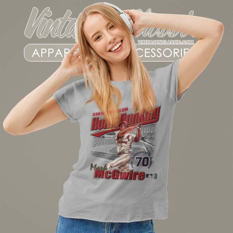 Mark Mcgwire St Louis Cardinals Home Run Women TShirt Mark Mcgwire St Louis Cardinals Home Run Women TShirt