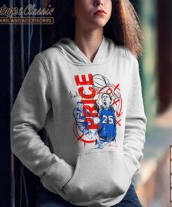 Mark Price Basketball Artwork T Shirt Vibrant Mark Price Artwork Hoodie