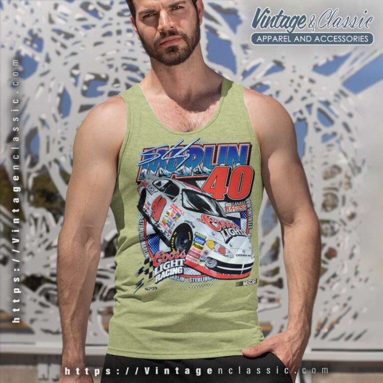 Marlin Sterling Nascar Racing Tank Top Racerback Marlin Sterling Nascar Racing Tank Top Racerback