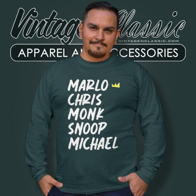 Marlo Chris Monk Snoop Michael Long Sleeve Tee Marlo Chris Monk Snoop Michael Long Sleeve Tee