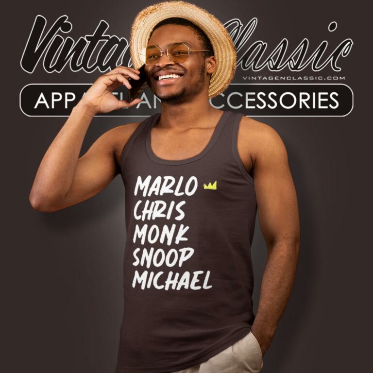 Marlo Chris Monk Snoop Michael Tank Top Racerback Marlo Chris Monk Snoop Michael Tank Top Racerback