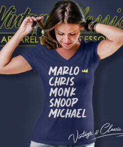 Marlo Chris Monk Snoop Michael V Neck TShirt