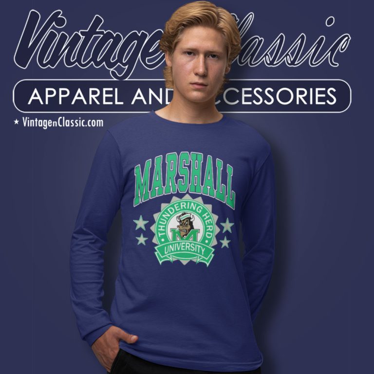 Marshall University Football Thundering Herd Long Sleeve Tee Marshall University Football Thundering Herd Long Sleeve Tee