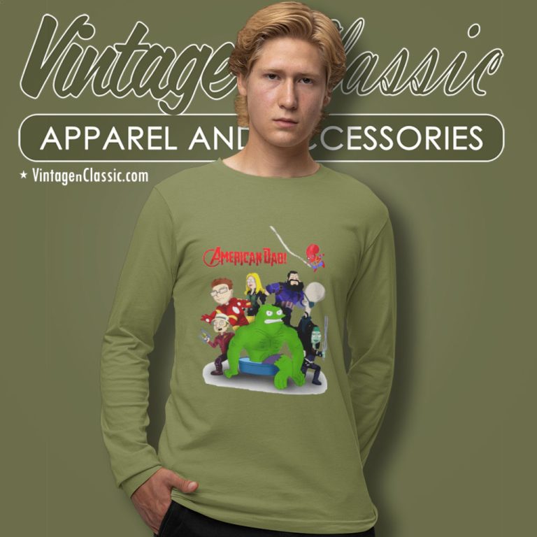 Marvel American Dad Long Sleeve Tee Marvel American Dad Long Sleeve Tee