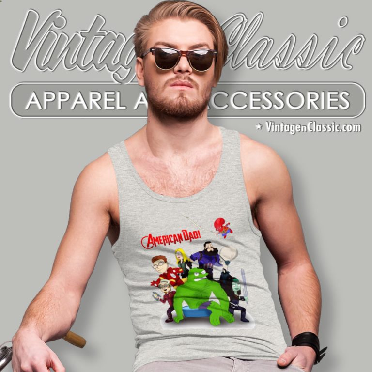 Marvel American Dad Tank Top Racerback Marvel American Dad Tank Top Racerback