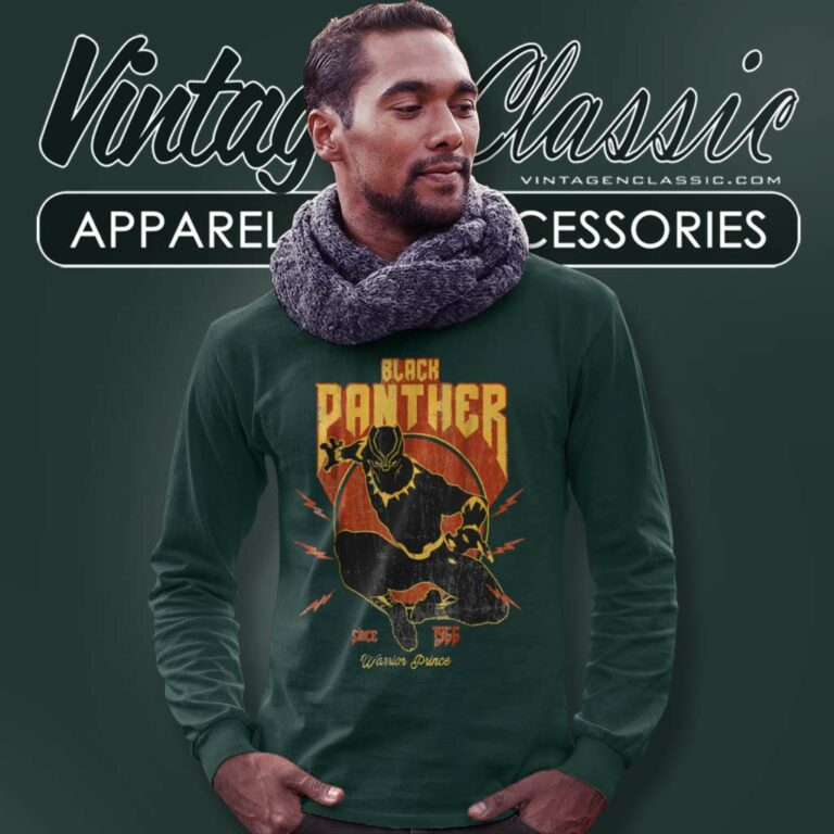Marvel Black Panther Action Since 1966 Long Sleeve Tee Marvel Black Panther Action Since 1966 Long Sleeve Tee
