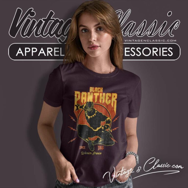 Marvel Black Panther Action Since 1966 Women TShirt Marvel Black Panther Action Since 1966 Women TShirt