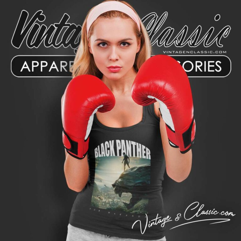 Marvel Black Panther For Wakanda Tank Top Racerback Marvel Black Panther For Wakanda Tank Top Racerback