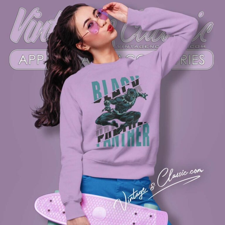 Marvel Black Panther Jumping Sweatshirt Marvel Black Panther Jumping Sweatshirt