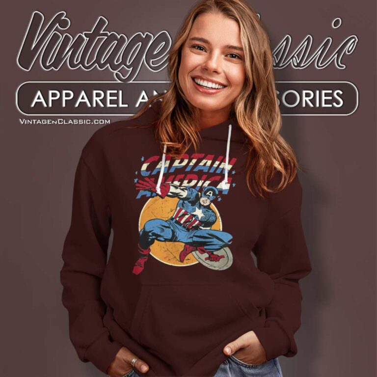 Marvel Captain America Comic Hoodie Marvel Captain America Comic Hoodie