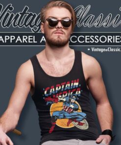 Marvel Captain America Comic Tank Top Racerback