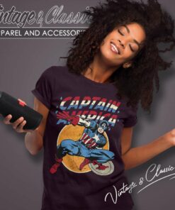 Marvel Captain America Comic Women TShirt