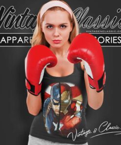 Marvel Captain America Iron Man Face Tank Top Racerback