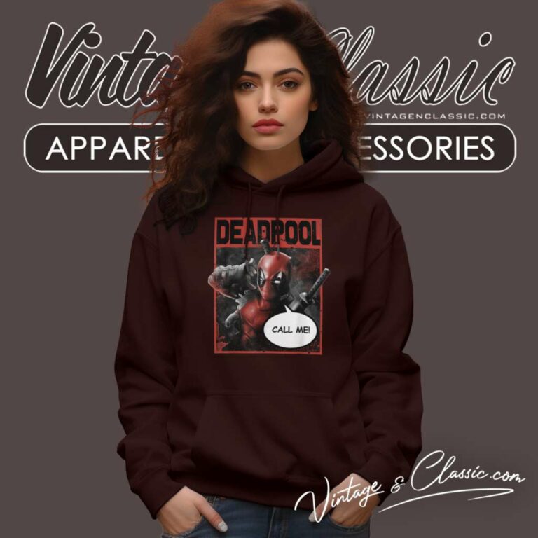 Marvel Deadpool Call Me Hoodie Marvel Deadpool Call Me Hoodie