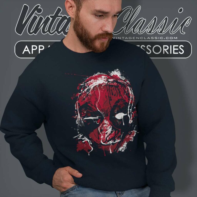 Marvel Deadpool Drip Art Sweatshirt 1 Marvel Deadpool Drip Art Sweatshirt 1