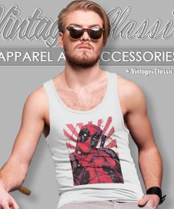 Marvel Deadpool Heart Shirt Tank Top Racerback