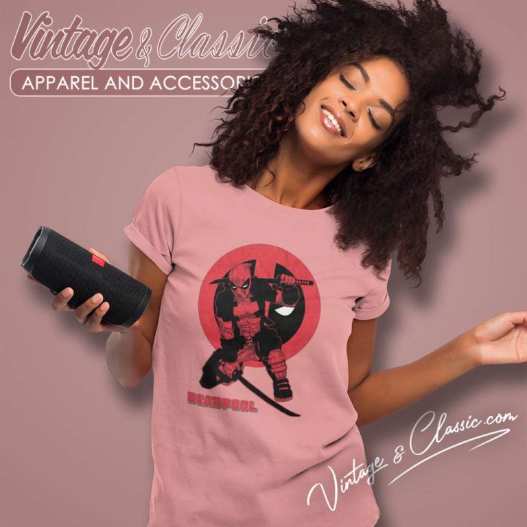 Marvel Deadpool Red Katana Sword Shirt Women TShirt Marvel Deadpool Red Katana Sword Shirt Women TShirt