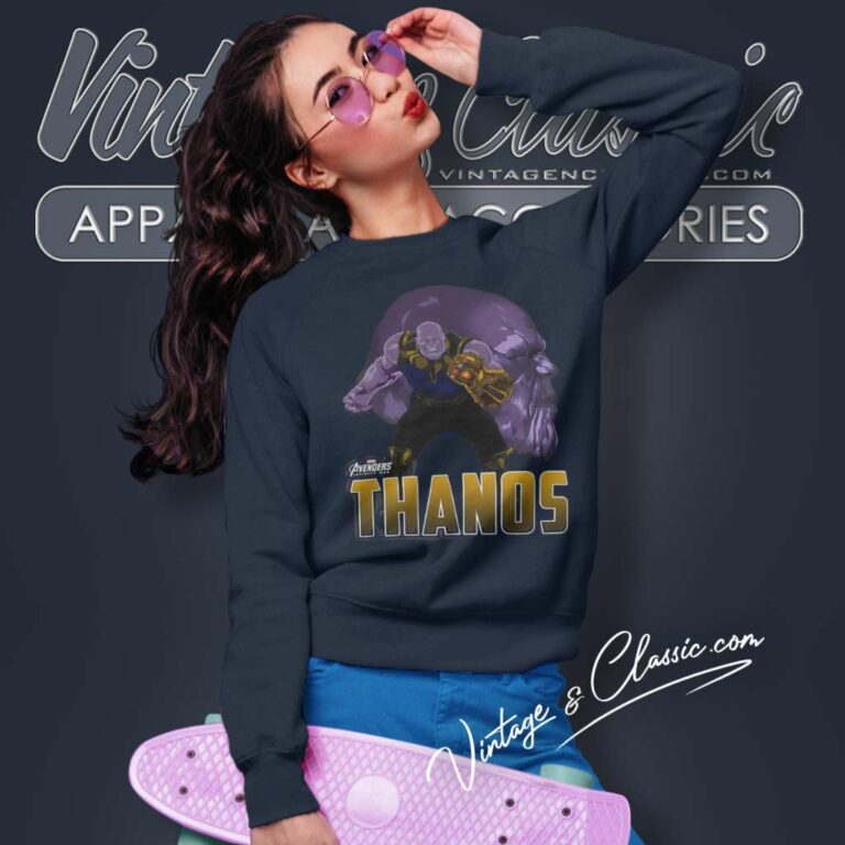 Marvel Featuring Thanos Graphic Sweatshirt Marvel Featuring Thanos Graphic Sweatshirt