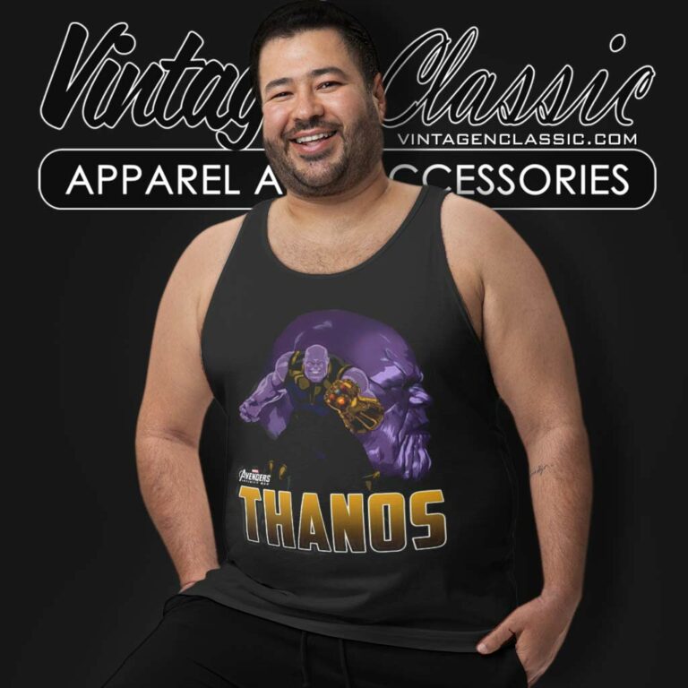 Marvel Featuring Thanos Graphic Tank Top Racerback Marvel Featuring Thanos Graphic Tank Top Racerback