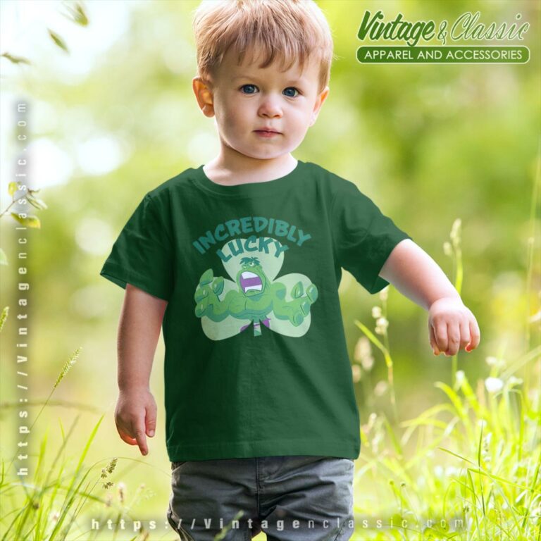 Marvel Hulk Incredibly Lucky Shamrock St Patricks Day Kid T Shirt Marvel Hulk Incredibly Lucky Shamrock St Patricks Day Kid T Shirt
