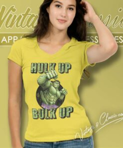 Marvel Hulk Shirt Hulk Up Bulk Up V Neck TShirt