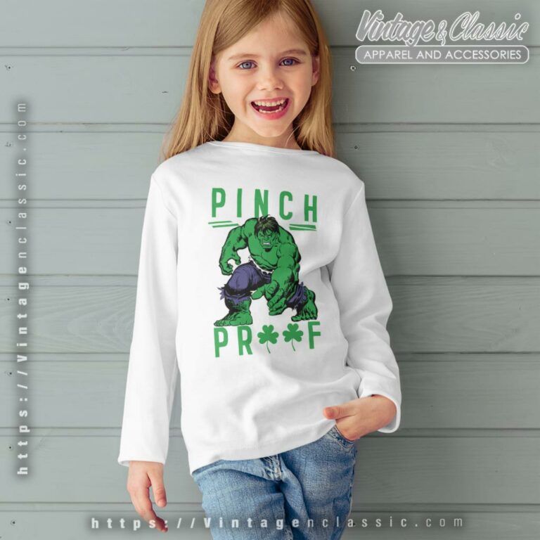 Marvel Hulk St Patricks Day Pinch Proof Kid Long Sleeve Tee Marvel Hulk St Patricks Day Pinch Proof Kid Long Sleeve Tee