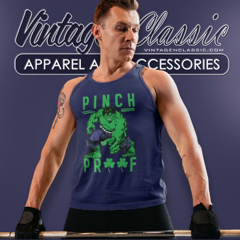 Marvel Hulk St Patricks Day Pinch Proof Tank Top Racerback Marvel Hulk St Patricks Day Pinch Proof Tank Top Racerback