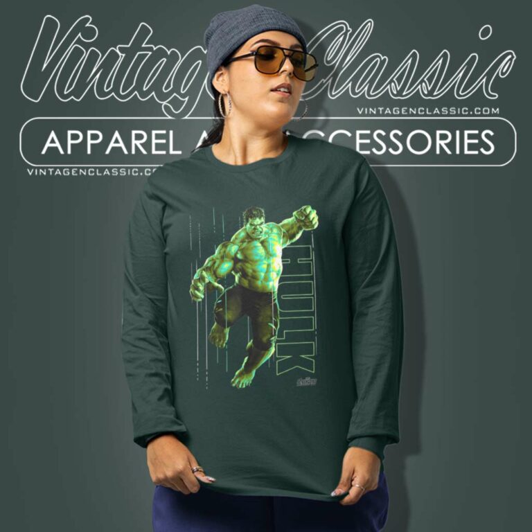 Marvel Infinity War Hulk Jump Long Sleeve Tee Marvel Infinity War Hulk Jump Long Sleeve Tee