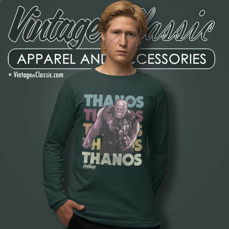 Marvel Infinity War Thanos Long Sleeve Tee Marvel Infinity War Thanos Long Sleeve Tee