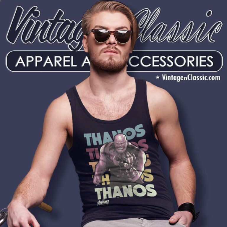Marvel Infinity War Thanos Tank Top Racerback Marvel Infinity War Thanos Tank Top Racerback