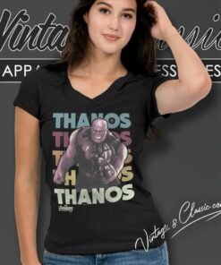 Marvel Infinity War Thanos V Neck TShirt