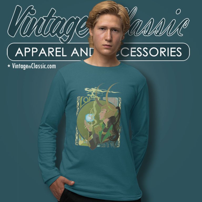 Marvel Loki God Of Mischief Juniors Long Sleeve Tee Marvel Loki God Of Mischief Juniors Long Sleeve Tee