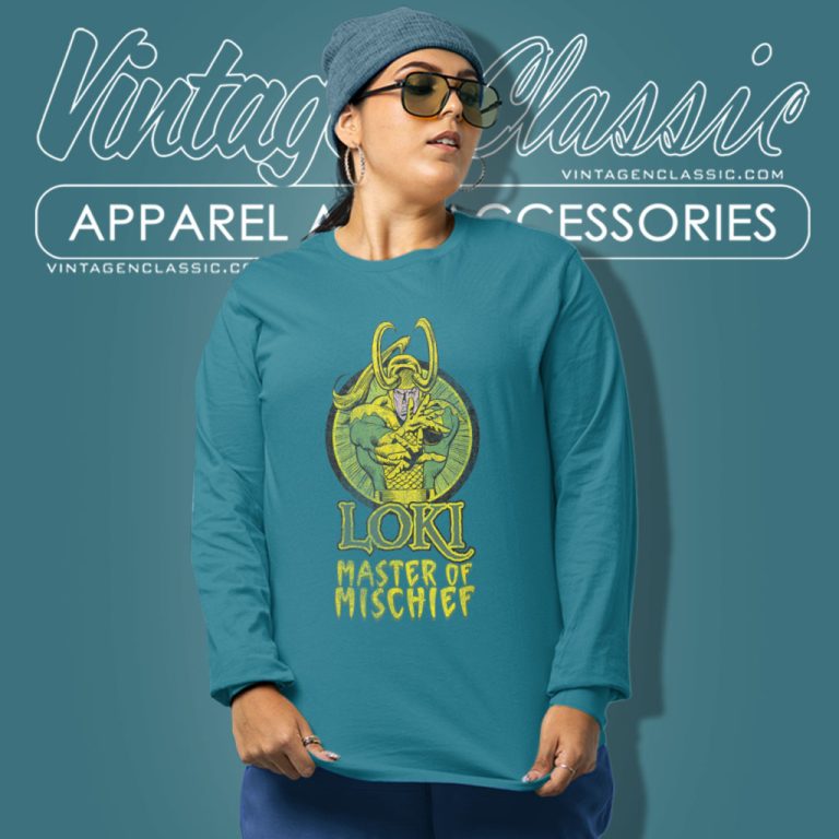Marvel Loki Master Of Mischief Long Sleeve Tee Marvel Loki Master Of Mischief Long Sleeve Tee
