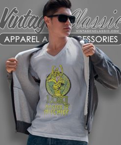 Marvel Loki Master Of Mischief V Neck TShirt