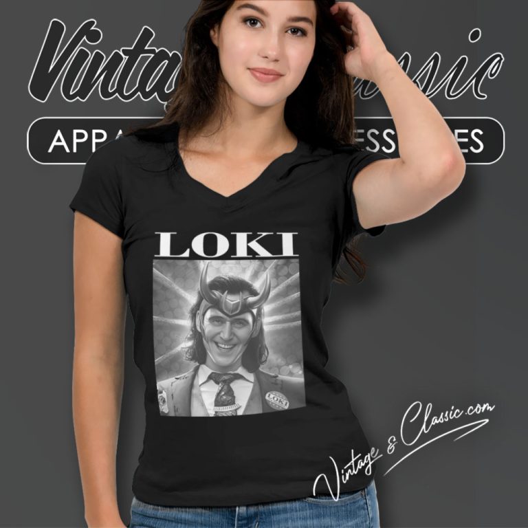 Marvel Loki Movie V Neck TShirt Marvel Loki Movie V Neck TShirt