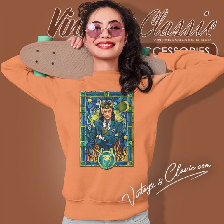 Marvel Loki Stained Glass Portrait Sweatshirt Marvel Loki Stained Glass Portrait Sweatshirt